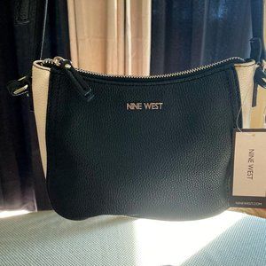 NWT - TWO - Nine West Crossover Bags/Purses - Black/White/Tan